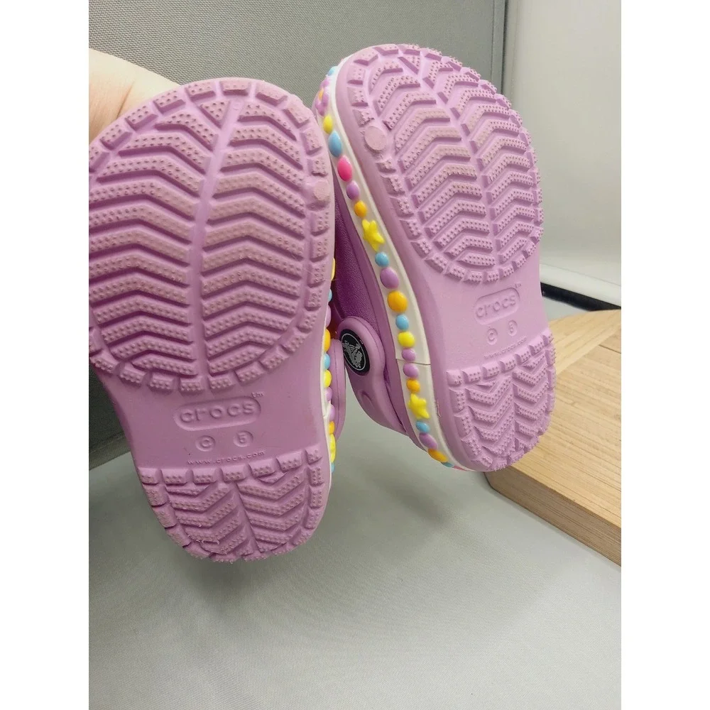 Kids Crocs Unisex Bayaband Charm Band Clog Toddler Mineral Size C 5 Charm Band